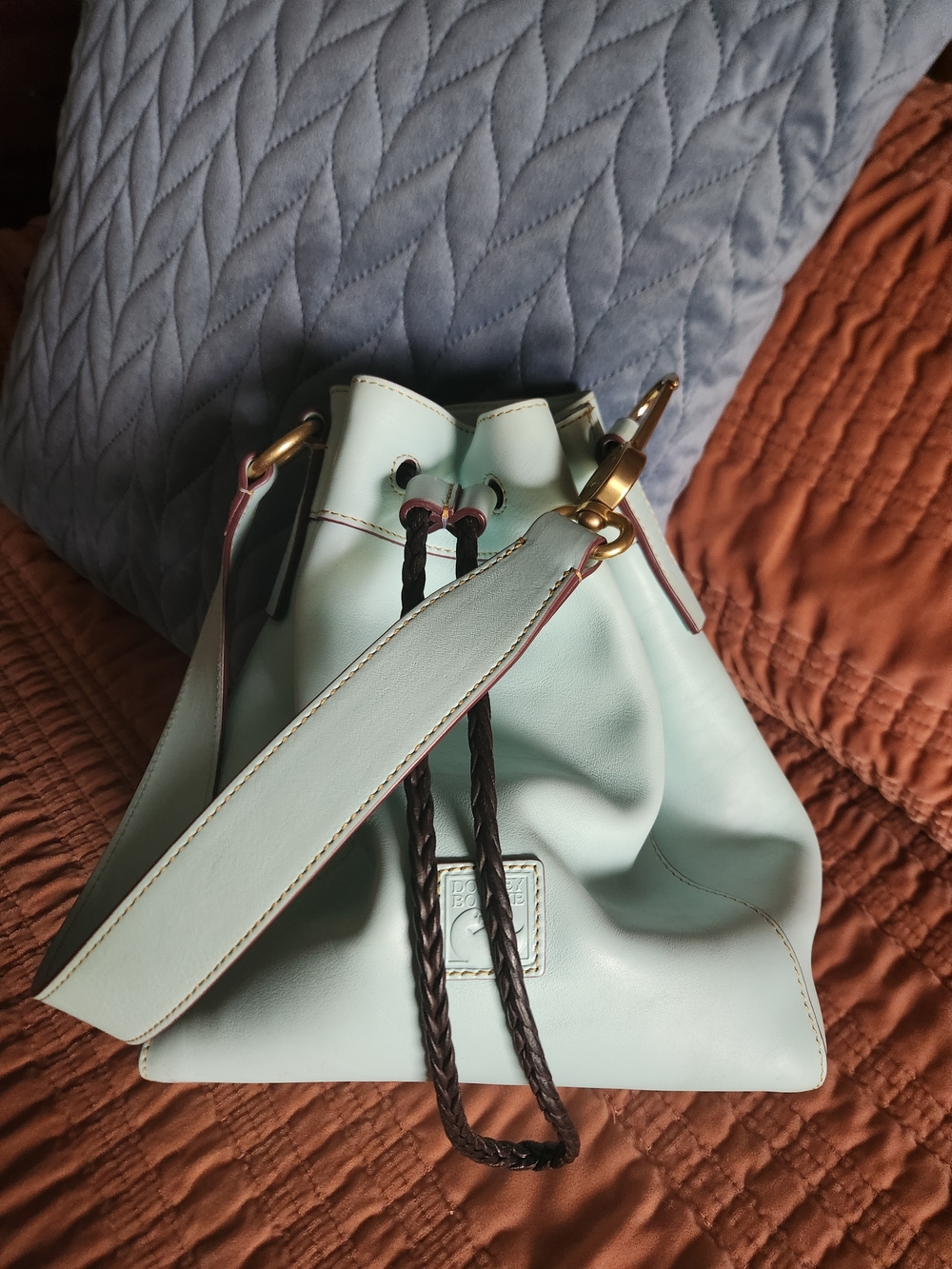 Dooney & Bourke Florentine Hattie  Drawstring Bucket Shoulder Bag